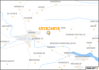 map of Knyazhaya