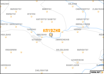 map of Knyazha