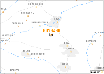 map of Knyazha