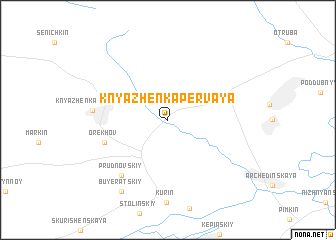 map of Knyazhenka Pervaya