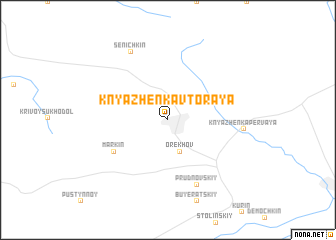 map of Knyazhenka Vtoraya