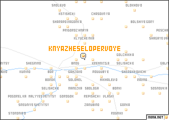 map of Knyazhe Selo Pervoye