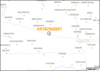 map of Knyazh\