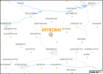 map of Knyazhiki