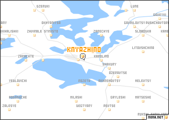 map of Knyazhino