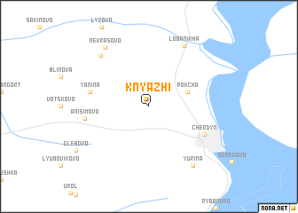 map of Knyazhi