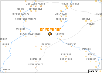 map of Knyazhovo