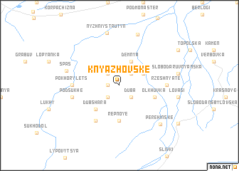 map of Knyazhovske