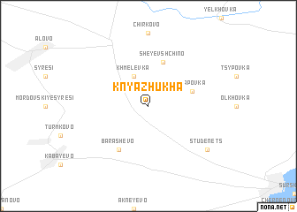 map of Knyazhukha