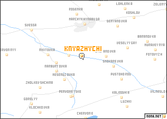 map of Knyazhychi