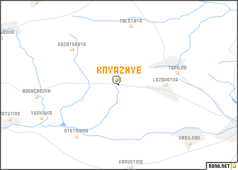 map of Knyazhʼye