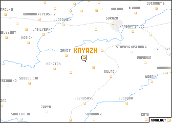map of Knyazh
