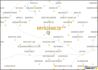 map of Knyszewicze