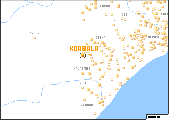 map of Koabala