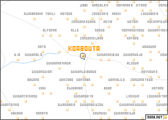 map of Koabouta