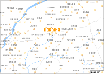 map of Koadima