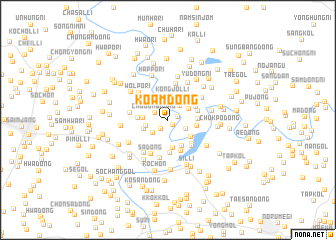 map of Koam-dong
