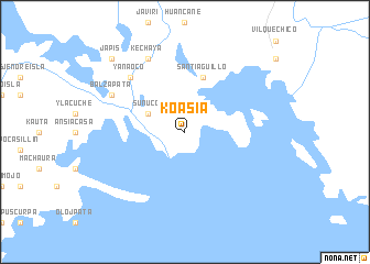 map of Koasía