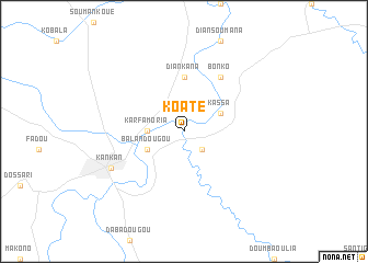 map of Koaté