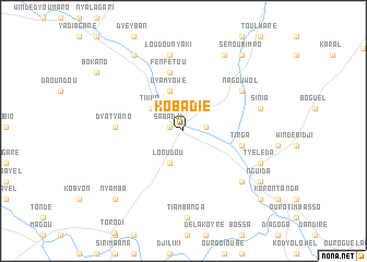 map of Kobadié