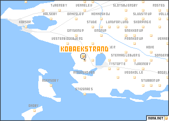 map of Kobæk Strand