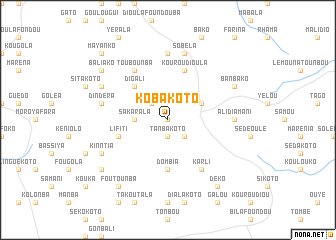 map of Kobakoto