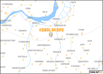 map of Kobalakoro