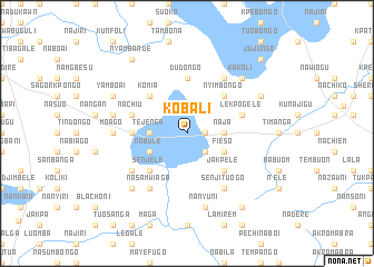 map of Kobali