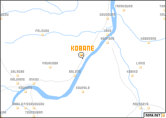 map of Kobané