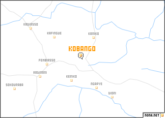 map of Kobango