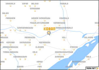 map of Koban