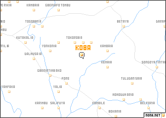 map of Koba