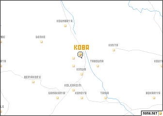 map of Koba