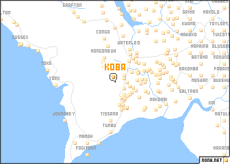 map of Koba