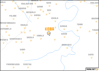 map of Koba