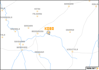 map of Koba
