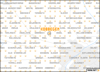 map of Kobbegem