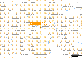 map of Kobbekaduwa