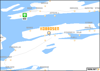 map of Kobbosen