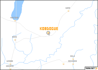 map of Kobdogué