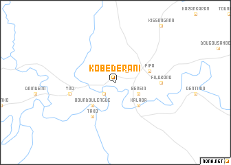 map of Kobédérani