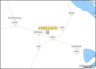 map of Kobéguéri
