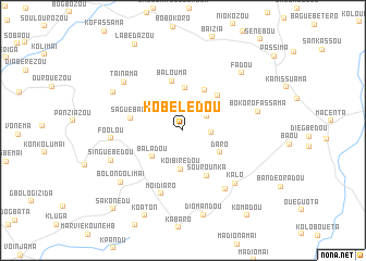 map of Kobélédou