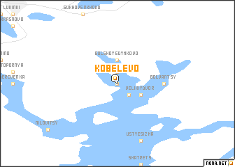 map of Kobelëvo