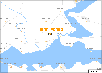 map of Kobelyanka