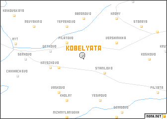 map of Kobelyata