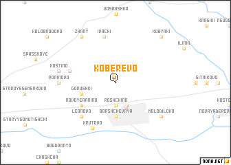 map of Koberevo