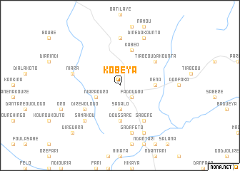 map of Kobéya