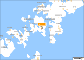 map of Kōbe