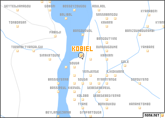 map of Kobièl